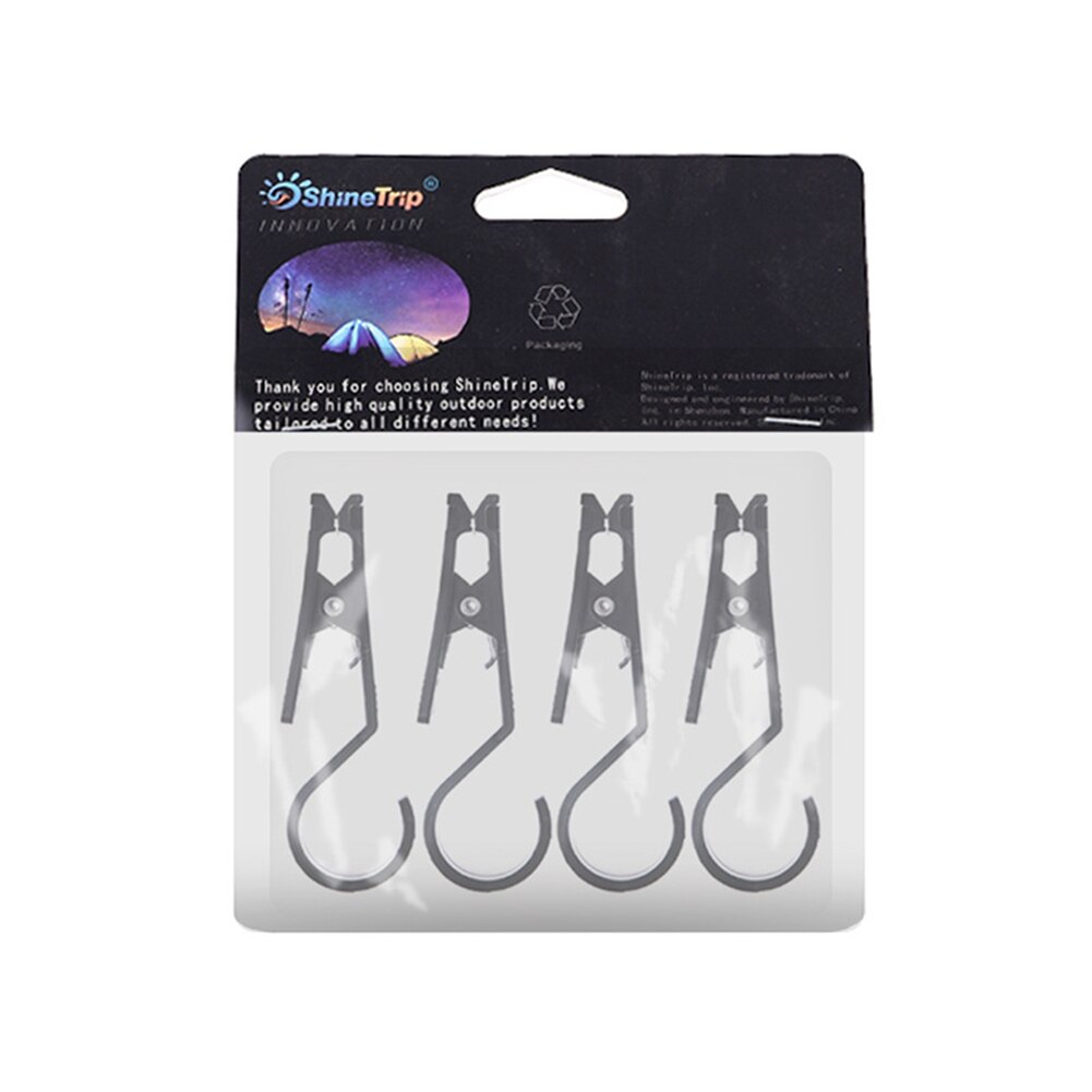 Cheap Goat Tents 4pcs Tent Clip Hook Storage Clip Portable Multifunctional Non Slip Clip Portable Hook Clips Outdoor Camping Tent Equipment   